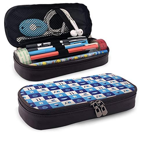 Dentist Teeth Pencil Pen Case Medium Capacity Pencil Case PU Leather Pencil Marker Stationery Organizer for Office College School