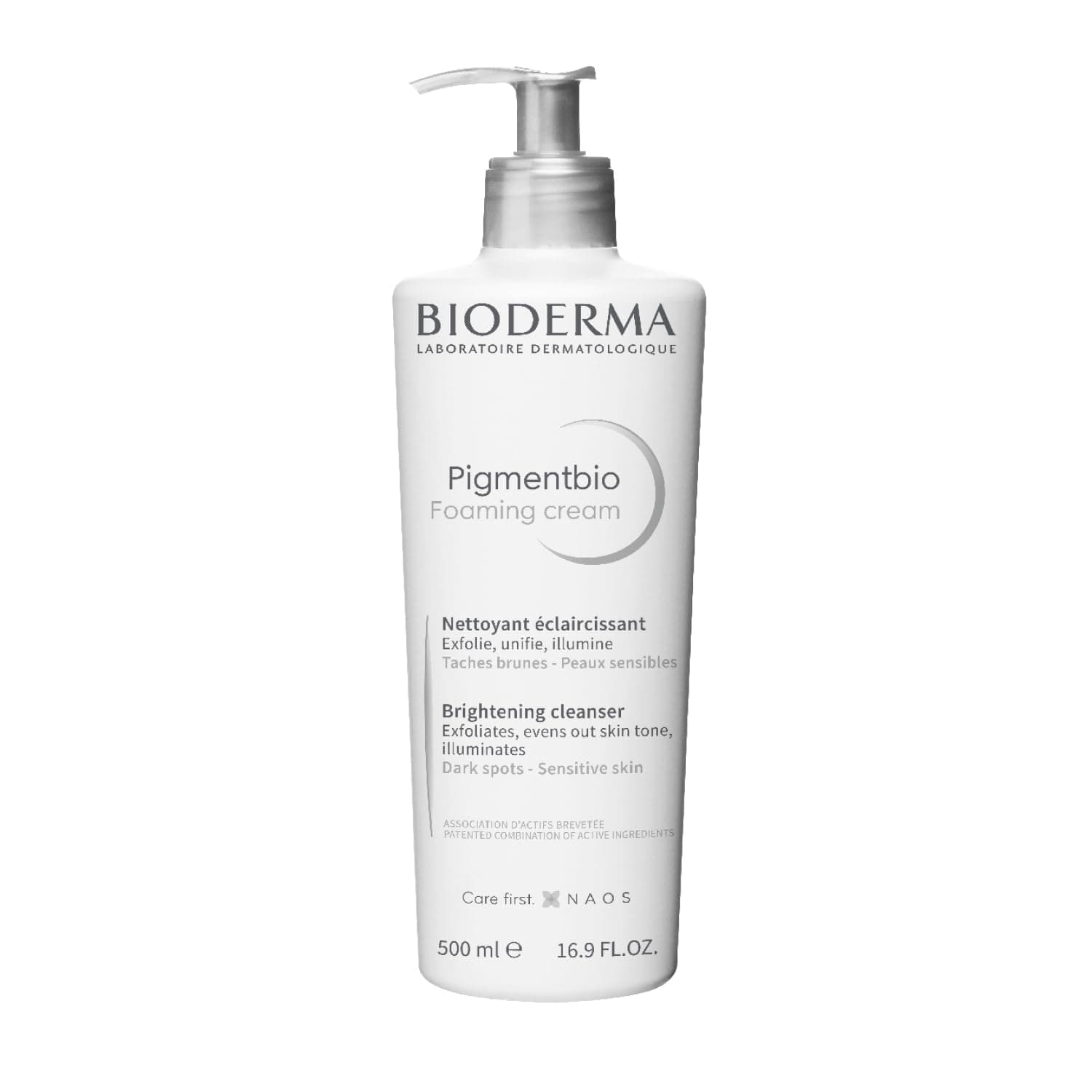 Bioderma Pigmentbio Foaming Cream Brightening Exfoliating Cleanser, 500 Ml
