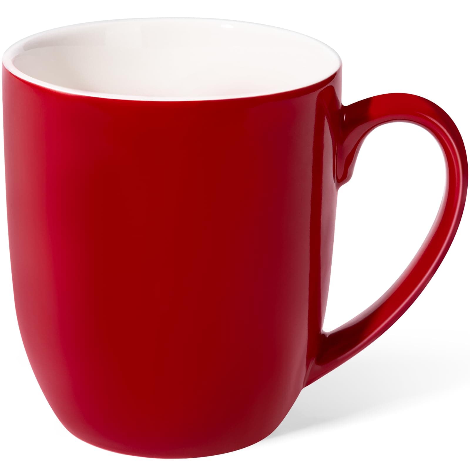 Urbanstrive 16 oz Large Coffee Mug with Handle Tea Cup Novelty Coffee Cup for Men Women Office Work, Red