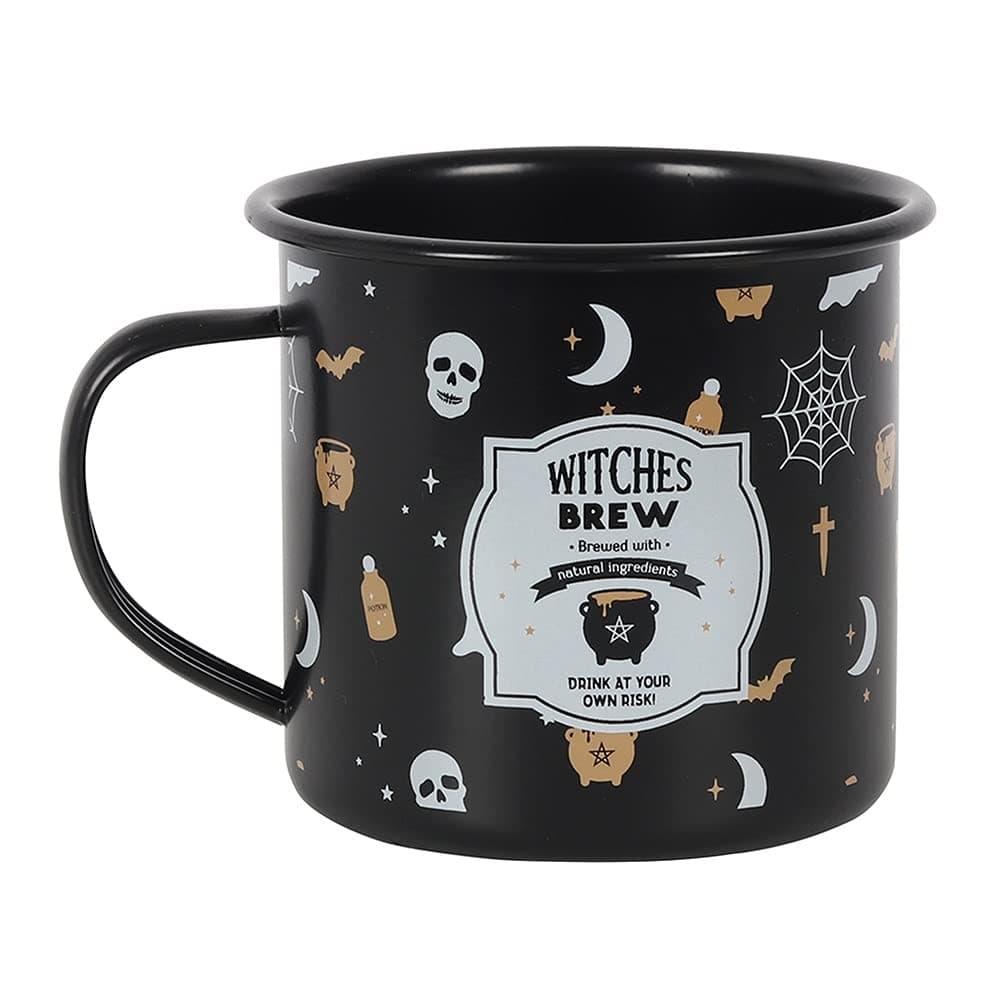 Something Different Enamel Mug | Witches Brew | 1 Piece | White | 325 ml