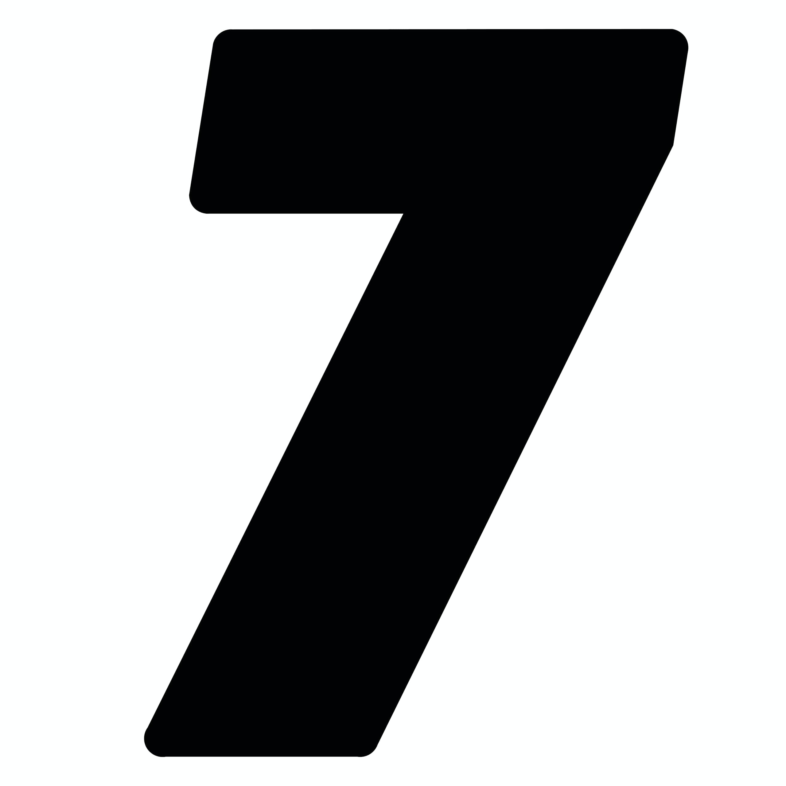 Dirt Digits DD53B-7 Black 5.5" High-Gloss Precision Die Cut Vinyl Number 7, 3 Pack