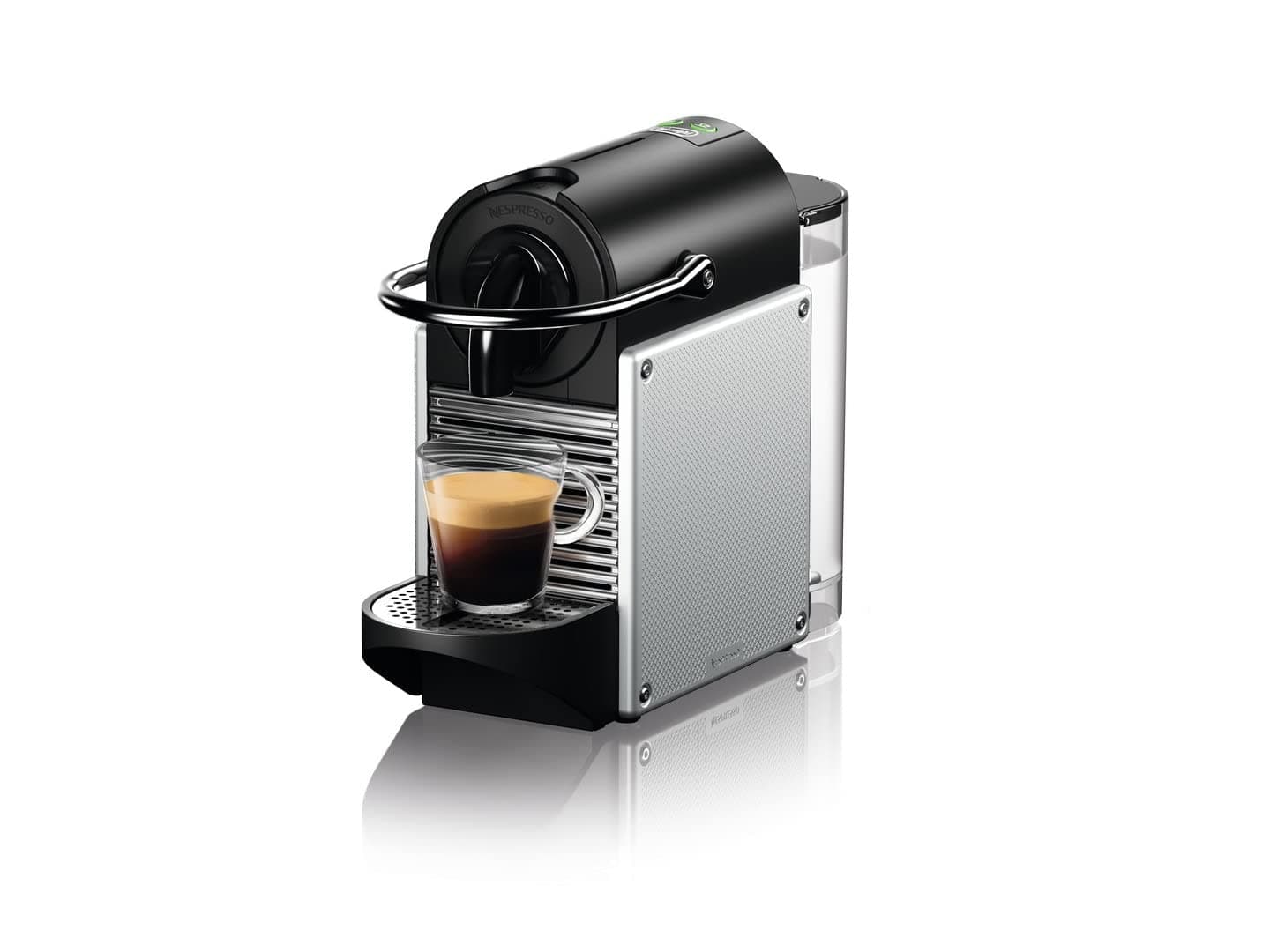 Nespresso Pixie Espresso Machine by De'Longhi, 1100ml, Aluminum,Silver