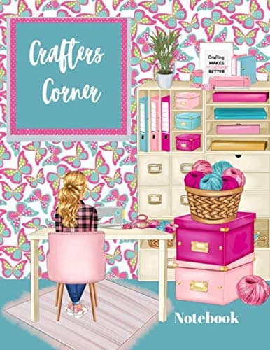 Crafters corner: 100 page wide ruled notebook