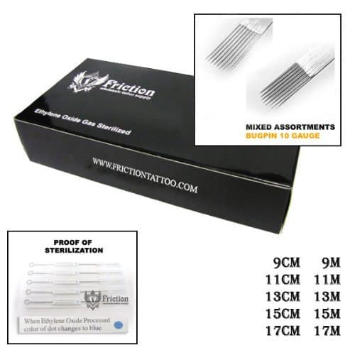 Sterilized Mixed Shader Bugpin Tattoo Needles Supply (50/box)