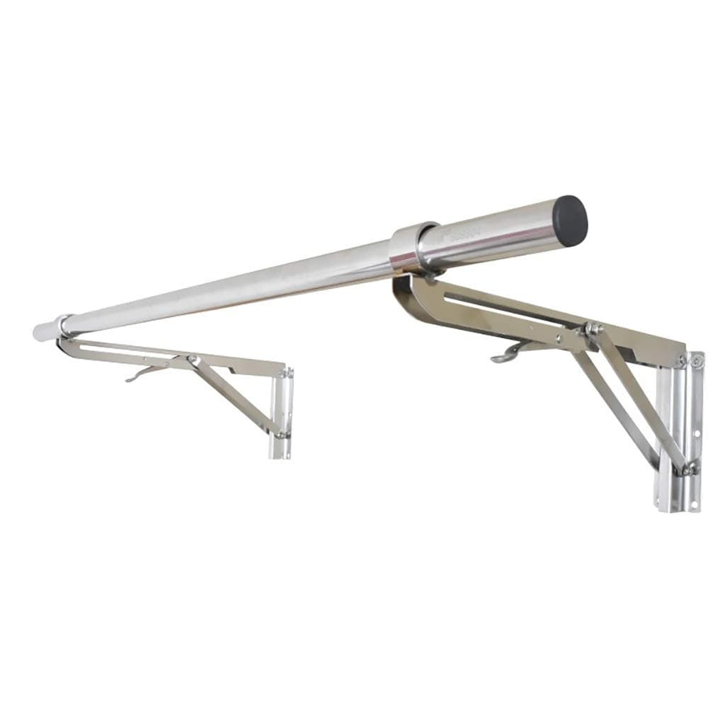 JunniuWall-mounted drying rack Foldable stainless steel wall shelf with 1 rod (90cm) Decoration