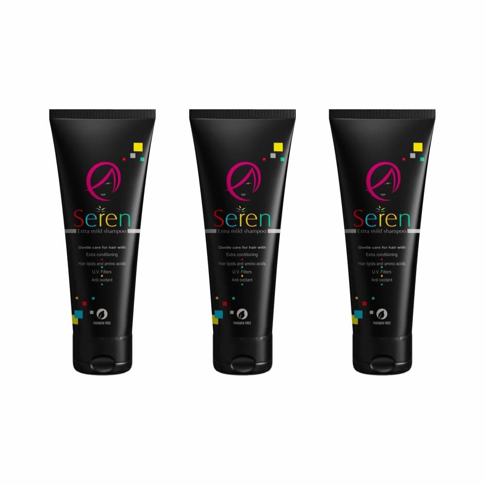 Seren Extra Mild Shampoo 100ml -Pack of 3