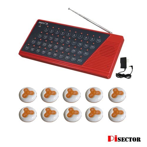 PiSector Long Range System Guest Paging Waiter Server Paging Restaurant Pager Wireless Calling