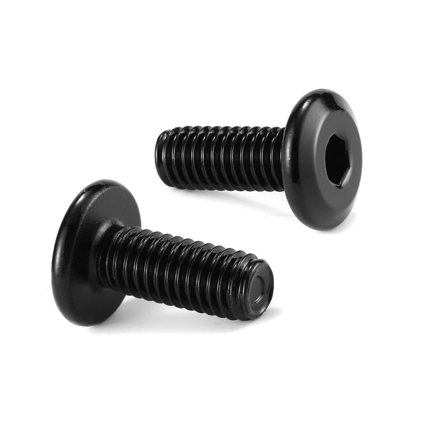 - M6 x 15mm 20Pcs Flat Head Hex Socket Cap Screws Bolts, 304 Stainless Steel 18-8, Full Thread, Black Oxide by SG TZH (with Hex Spanner)