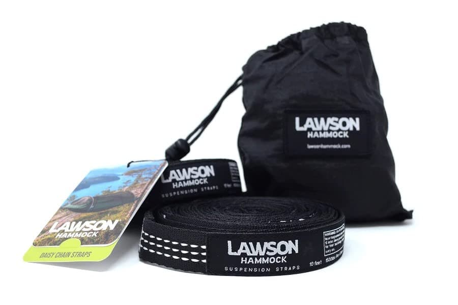Lawson Hammock Daisy Chain Hammock Straps, Tree Friendly, High Strength 1000D Polyester Webbing, Carabiners Included