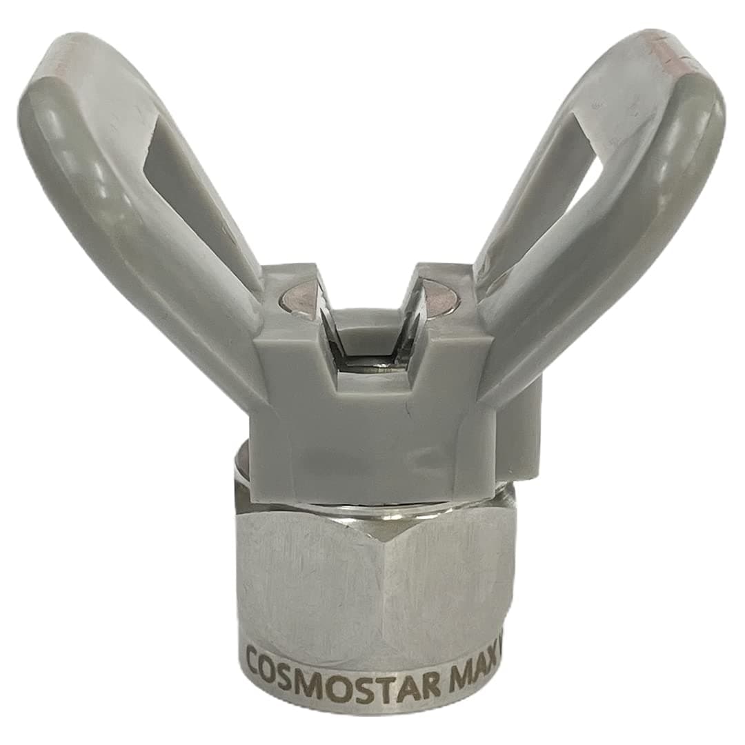 Cosmostar Paint Sprayer Reverse Nozzle Tips Guard 7/8 Inch Thread Tip Guard Base for Airless Paint Spray Gun Universal Replacement Accessories Tool. Max. Working Pressure 7250 PSI (500 BAR)