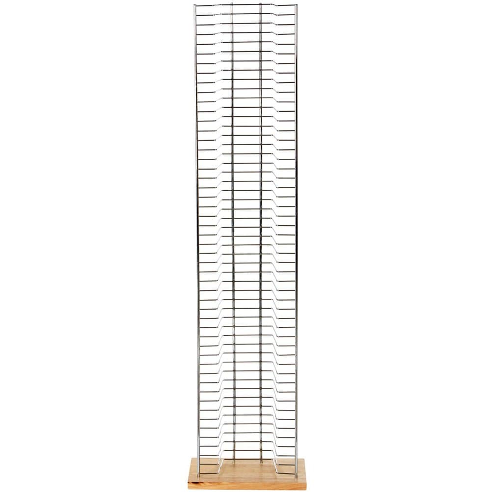 Watsons on the Web Tower - Free Standing Dvd Storage Rack - Silver