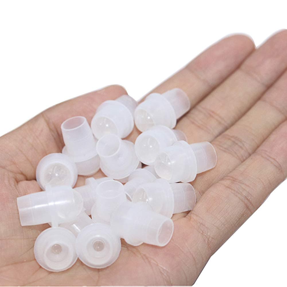 ConStore 10 Pack Replacement Roller Ball Gemstone Rollerballs Ball Fitments For Roll On Bottles, Replaces Roll On Tops Roll-on Balls White Crystal