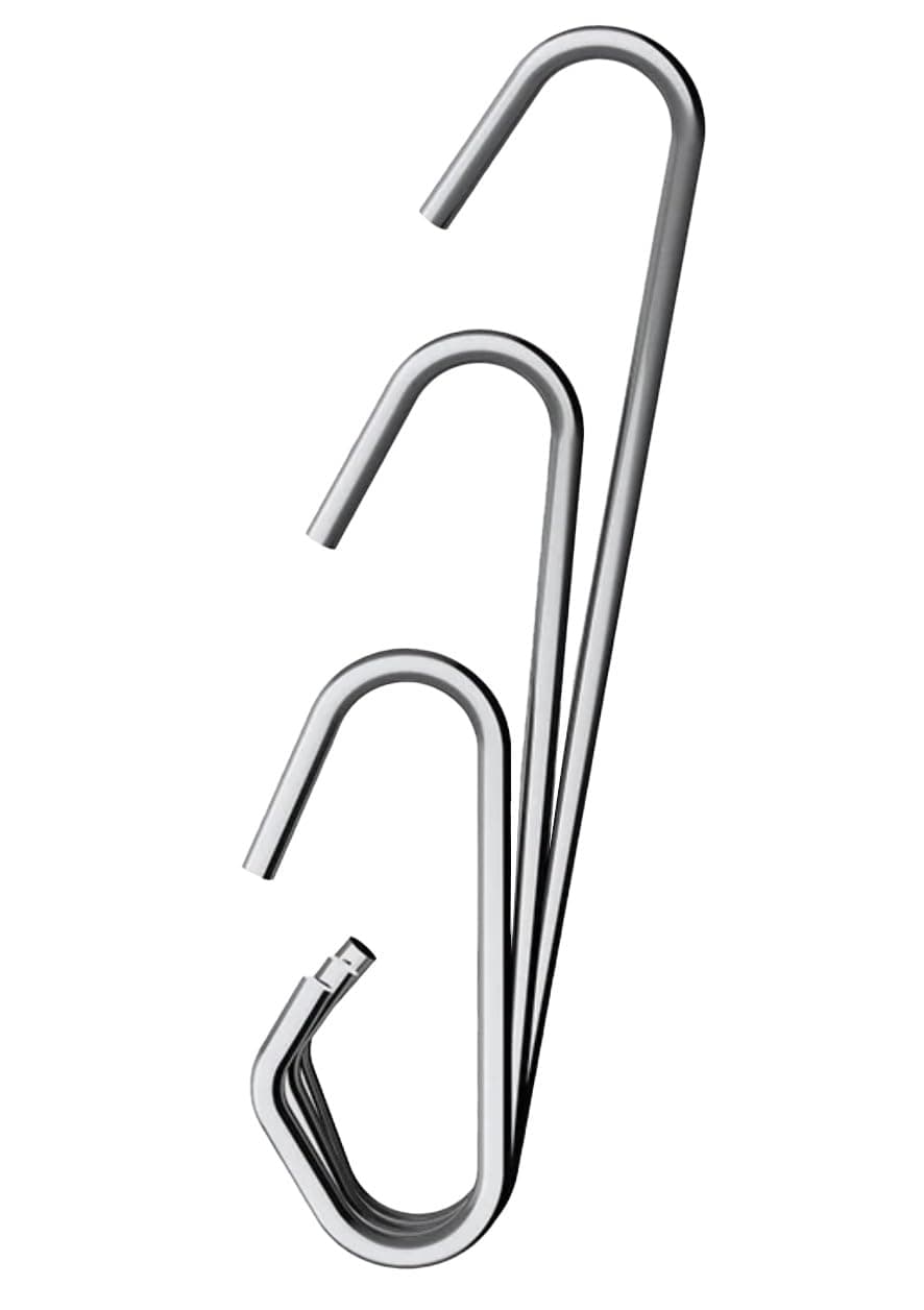 PlumbEZ Universal Toilet Flush Hook Pack - Cistern C Hook & C Link for Siphon Connection - Toilet Flush Siphon Link C Hooks