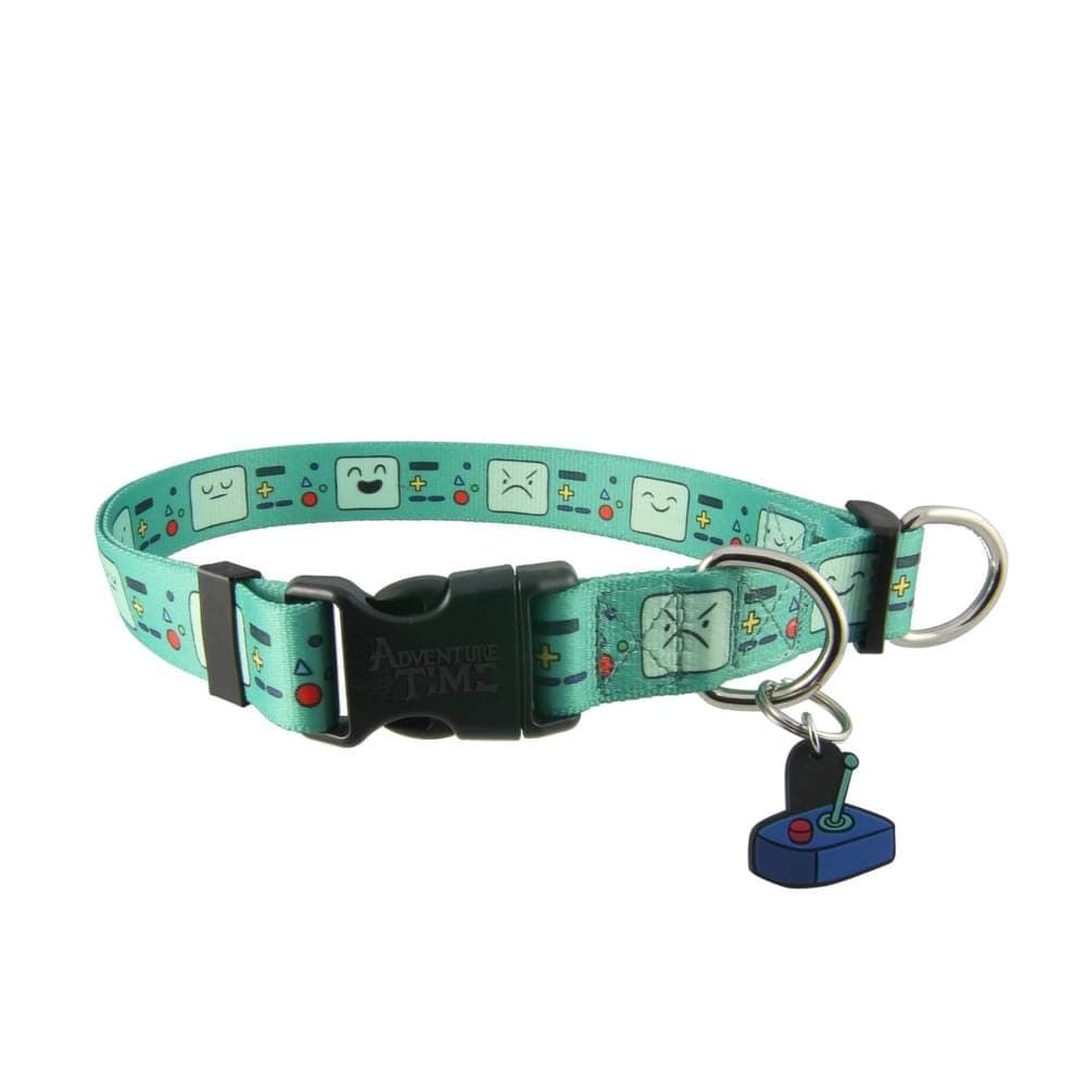 Adventure Time Bmo Faces Adjustable Nylon Dog Collar (X-Large)
