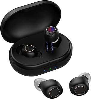 MUTOOG Invisible Hearing Aid with Noise Cancellation, Rechargeable Hearing Amplifier for Seniors, Black