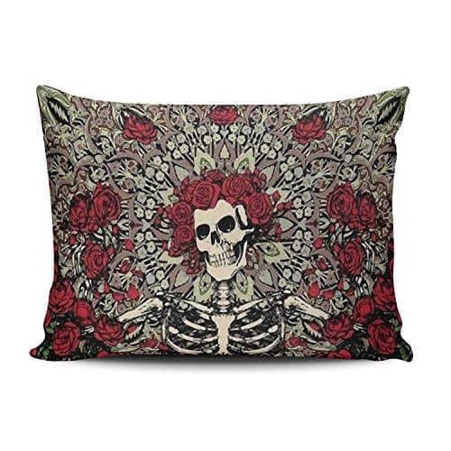 KEIBIKE Pillow Case New Grateful Dead Personalized Rectangle Pillowcases Romantic Decorative Throw Pillow Covers Cases Queen 20x30 Inches