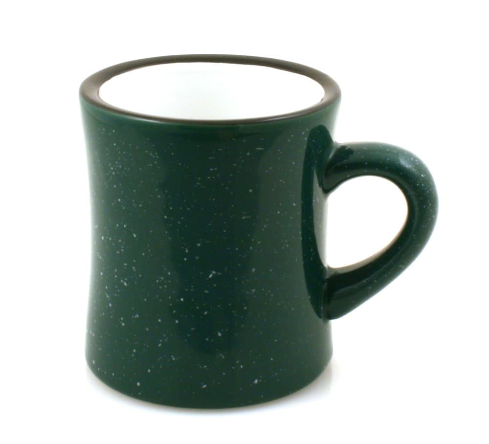Ceramic Diner Campfire Mug, 10oz (Single) (Forest Green)