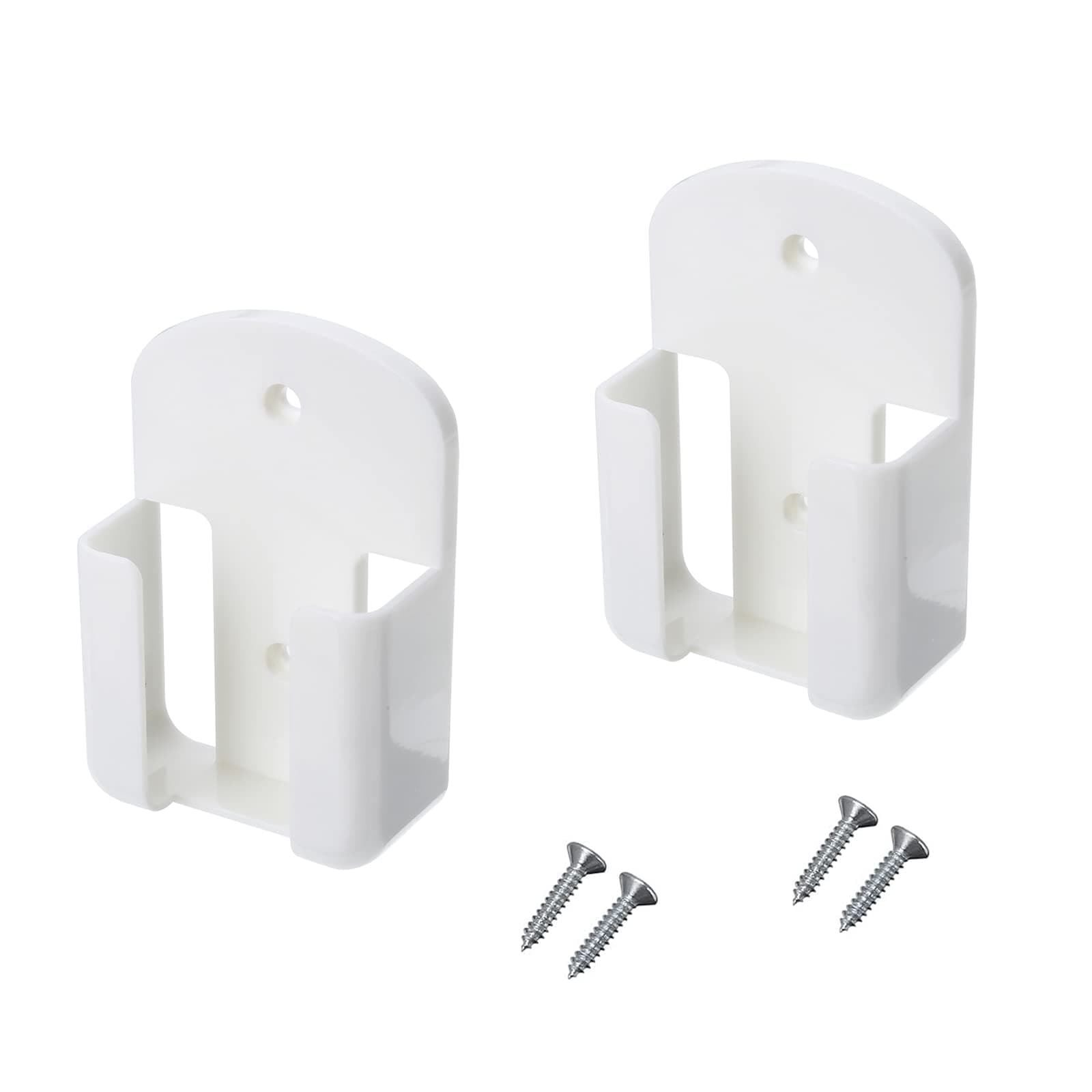 2 Pack Remote Control Holder Rack Wall Mounted Air Condition TV Remote Storage Box Organizer, Wall-Mounted Organizer Self Adhesive Media Storage Box Case for Air Conditioner Controller - White