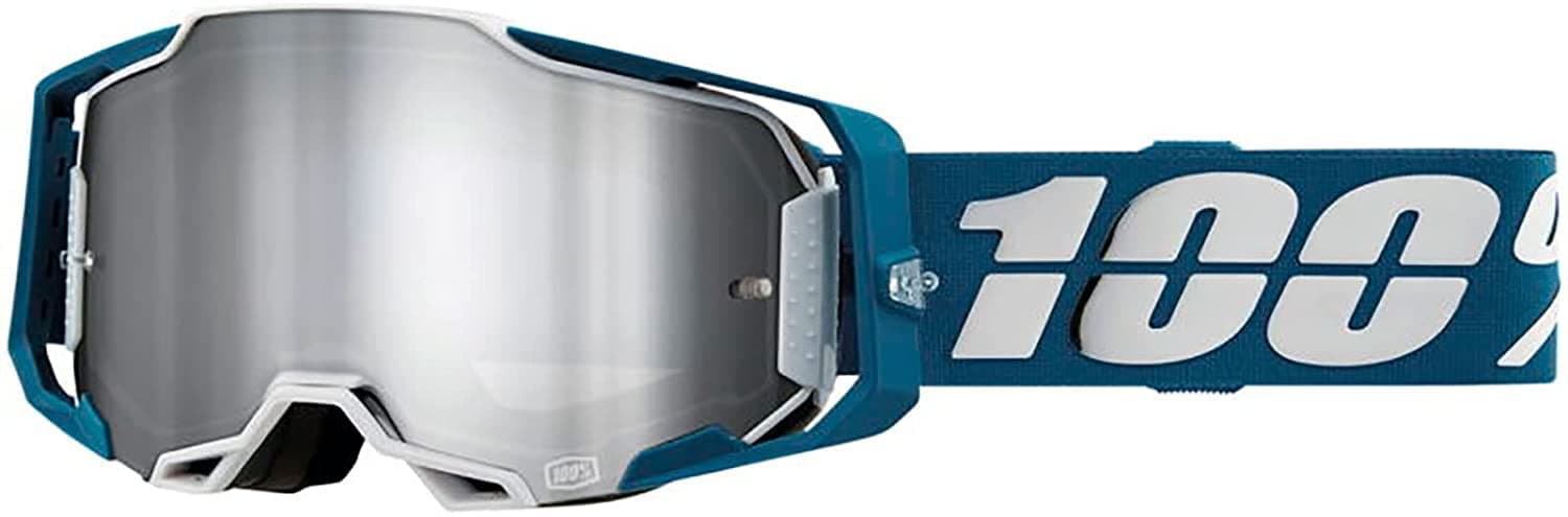 100% ARMEGA Premium Protective Goggle (Albar - Flash Silver Lens)