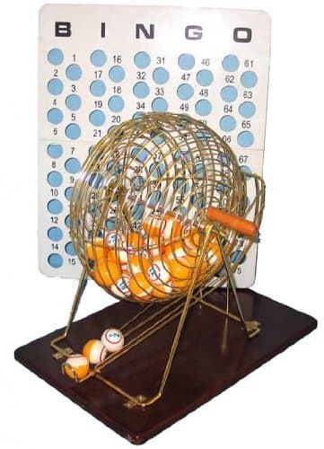 Bingo Cage Brass W/Balls #15052