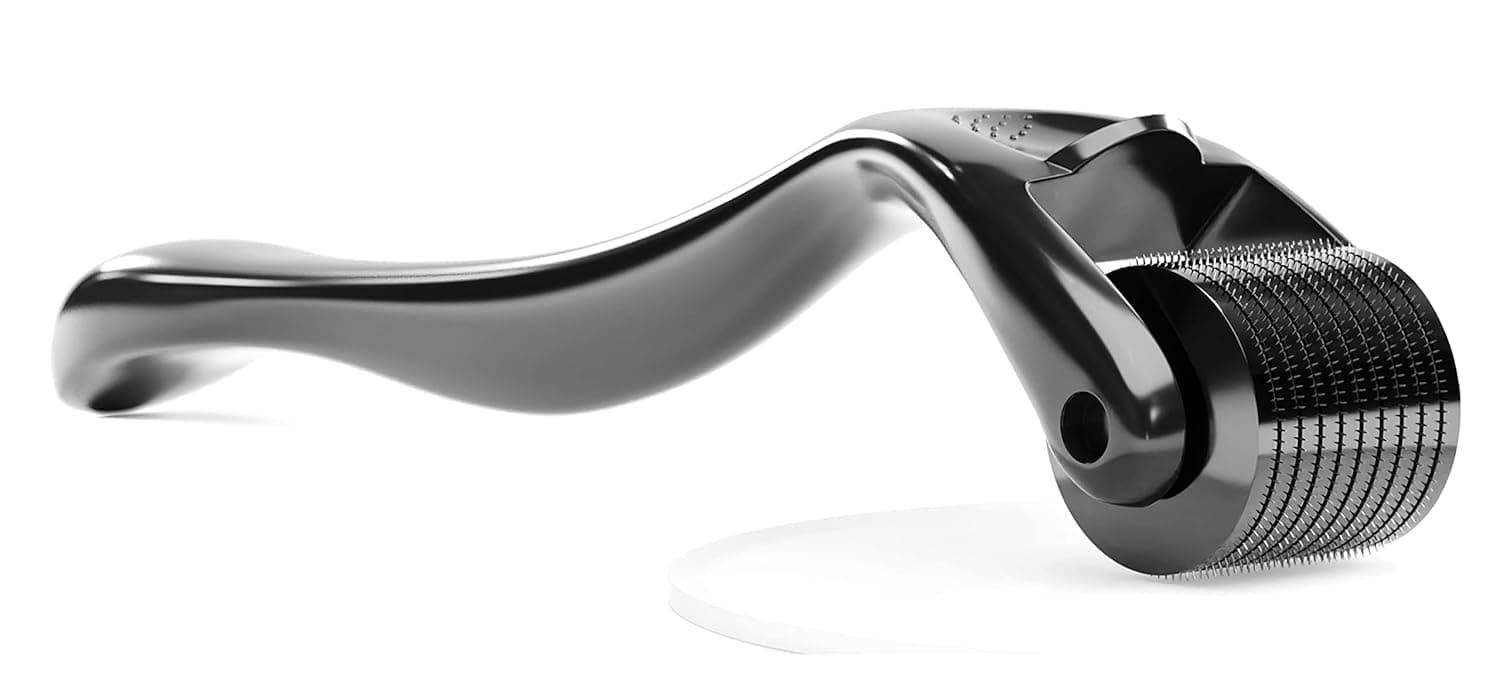 Derma Roller 1.5mm SILVER Needles, ONLY for Professional Users, 540 Microneedle roller for Beard and Hair Growth, Anti-Aging Stretch Marks Scars