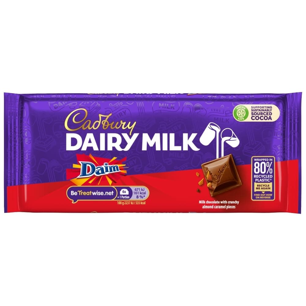 Cadbury Dairy Milk Daim, 120 g