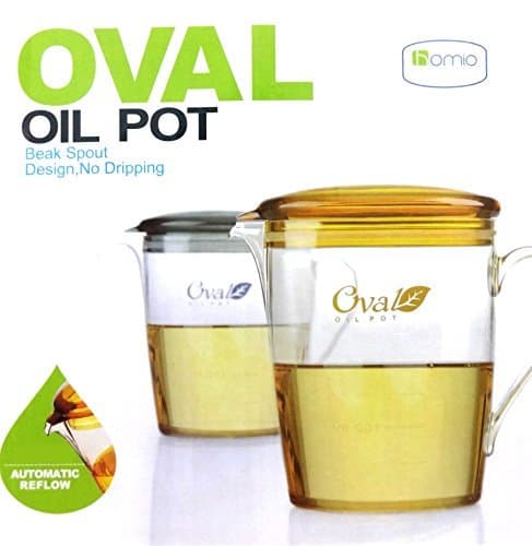 Homio Plastic 600ml Automatic Reflow Oil Pot, Multicolour