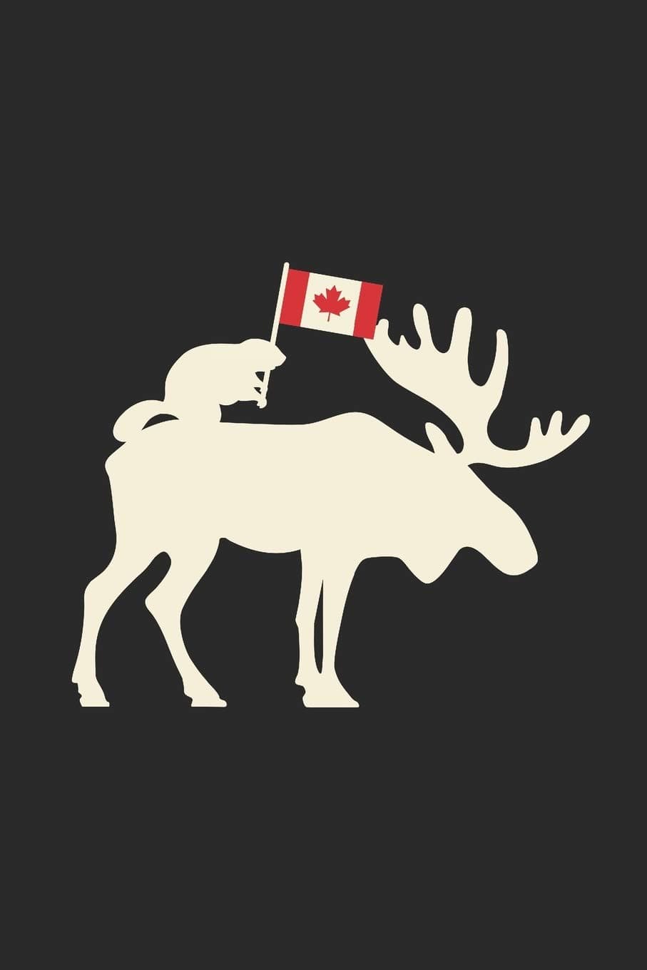 Beaver And Moose: Blank Lined Notebook (6" x 9" - 120 pages) ~ Amazing Canada Notebook Design for Gift / Daily Journals / School