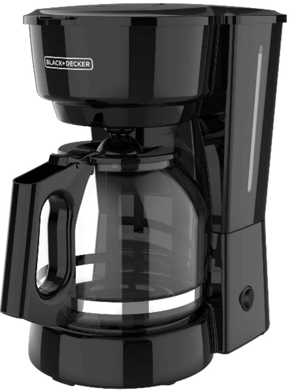 12-Cup Coffee Maker with Easy On/Off Switch, Easy Pour, Non-Drip Carafe with Removable Filter Basket, Vortex Technology, Black