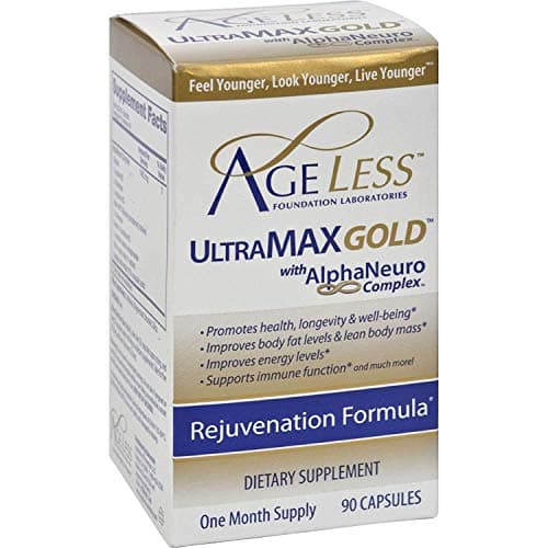 Ageless Foundation, ULTRA MAX GOLD 90 Capsules ( 10 Pack )
