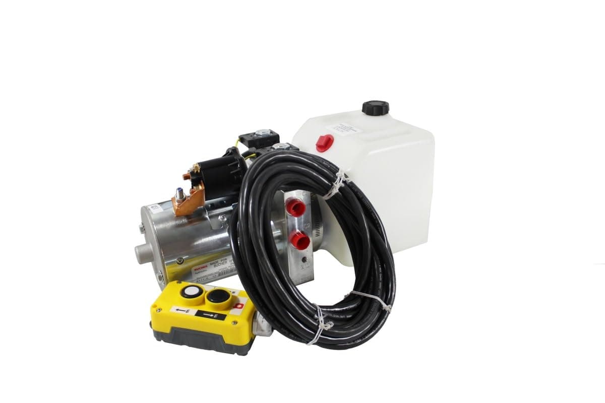 Bucher Double-Acting Hydraulic Pump Assembly Power Up/Power Down with 1.5 Gallon Reservoir