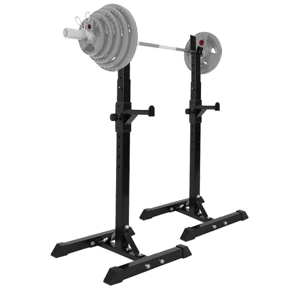 Charella Adjustable Squat Racks Barbell Free Bench Press Olympic Weight Bench Dumbbell Racks, Max Load 441 LBS, from 42.12-63.77in