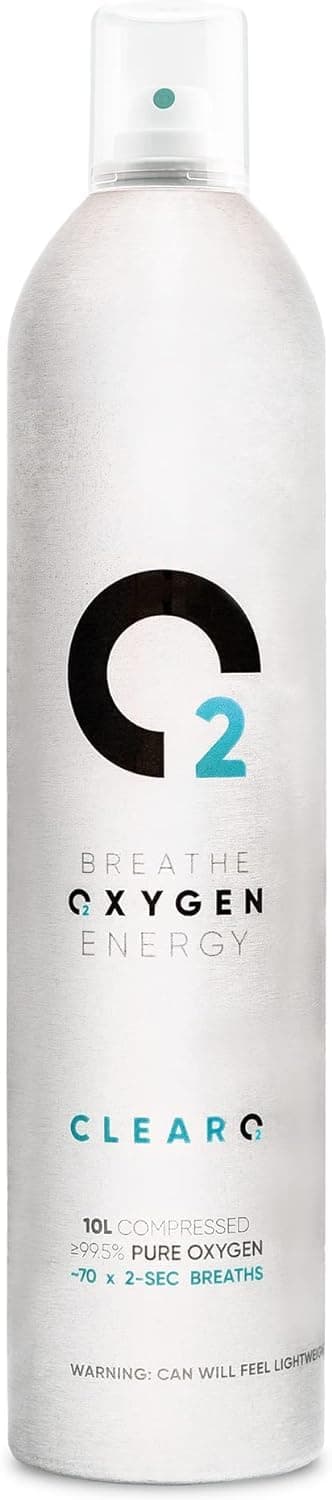 10L Pure Breathing Oxygen Can with Spray Cap | 2 Pack | Made in Britain