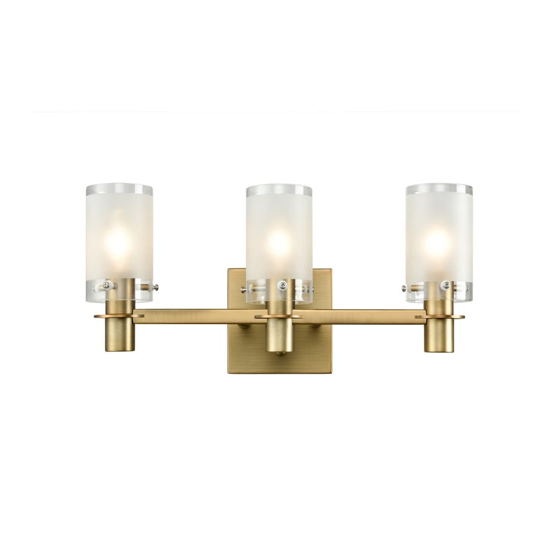 AXILANDVanity Wall Sconce 3 Light Bathroom Fixture with Explosion-Proof Frosted Glass Shade