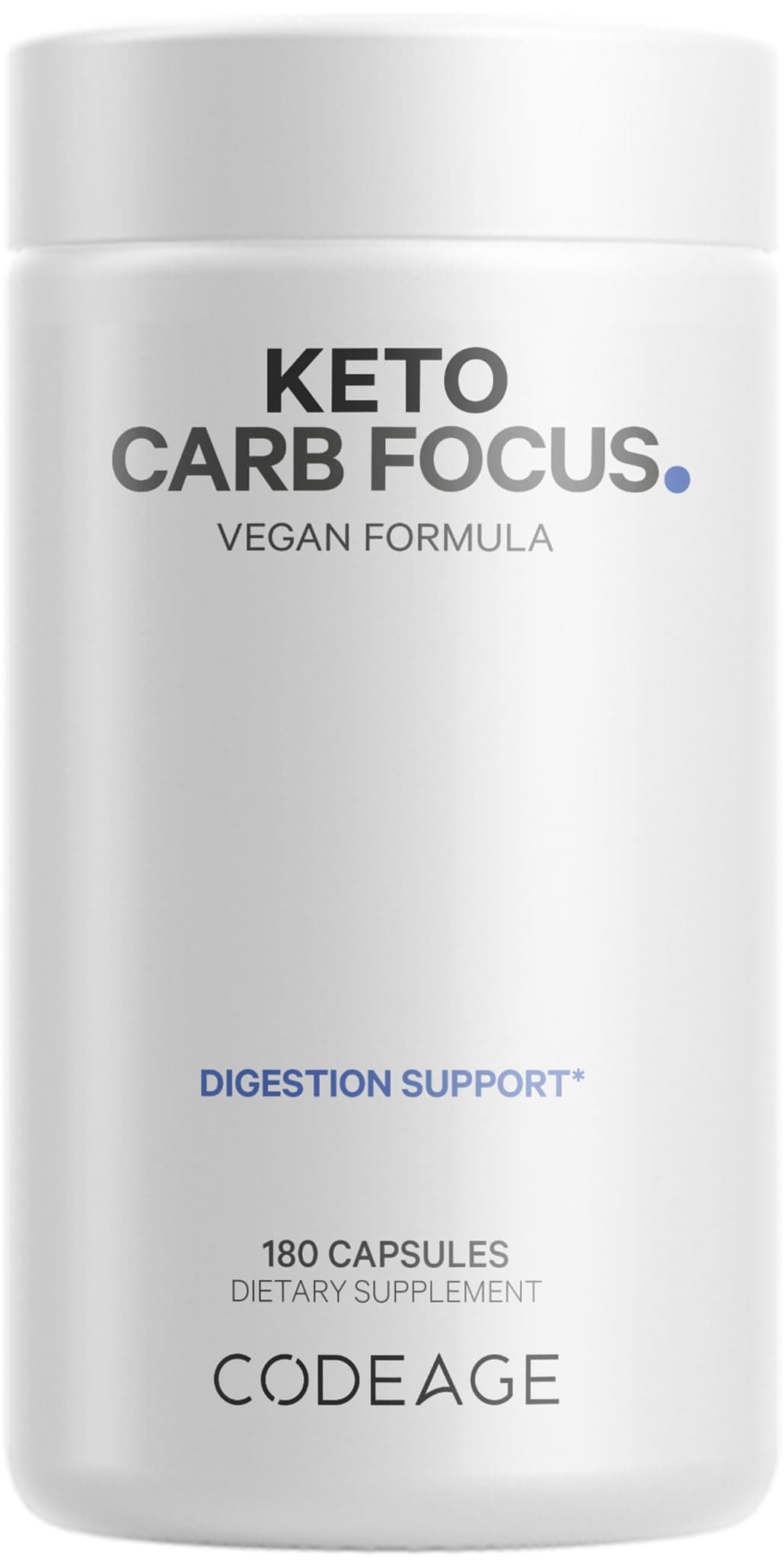Codeage Keto Carb, White Kidney Bean, Green Tea & Cinnamon Bark Supplement, Triple Action Keto Cheat Vegan Pills, Ketogenic, Low Carb Diet Sugar, 3 Months Supply, Non-GMO, Gluten-Free, 180 Capsules
