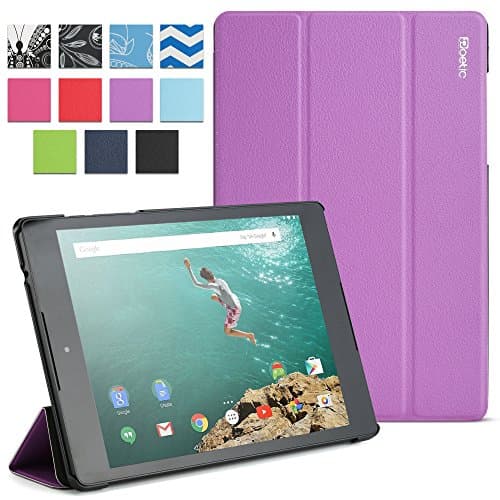 Google Nexus 9 Case - Poetic Google Nexus 9 Case [Slimline Series] - Polyurethane Leather Cover Case for Google Nexus 9 (2014) Lavender (3-Year Manufacturer Warranty From Poetic)