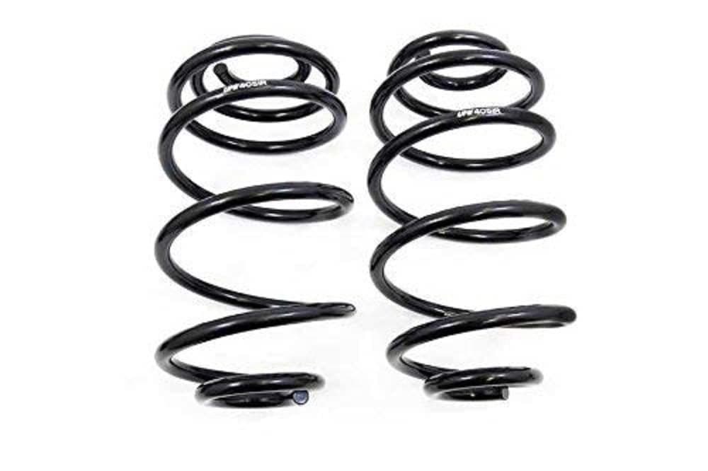 UMI Performance Suspension Spring Kit, 2 in Lowering, 2 Coil Springs, Black Powder Coat, Rear Only, GM A-Body 1964-72 / GM G-Body 1977-88, Pair