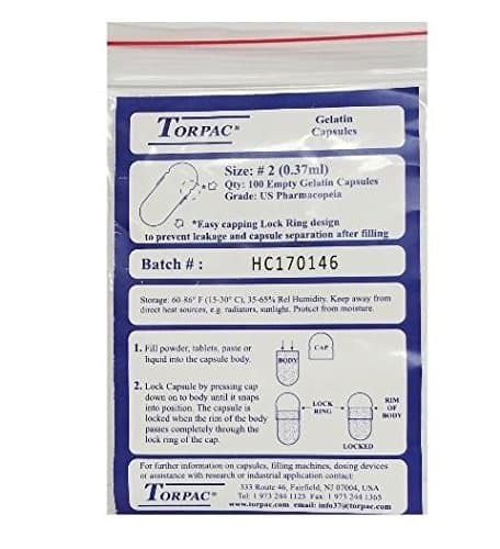 Gel Capsules Empty Size #2 100 count