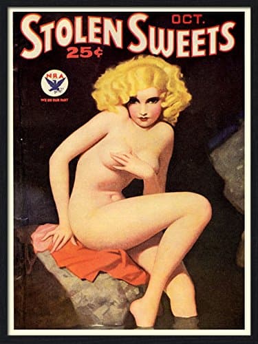Stolen Sweets Fridge Magnet 2.5 x 3.5 Pulp Art Magnetic Canvas Print Pin Up