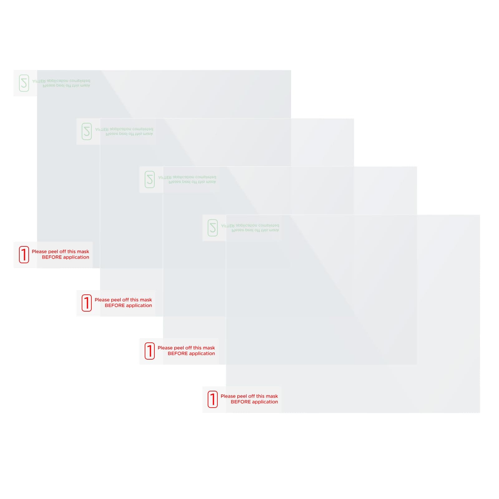 VIOFO 4 x Transparent Plastic Static Windshield Sticker, Compatible with All Dashcam mounts, Zero Damage, Aftermarket Window Tint Friendly