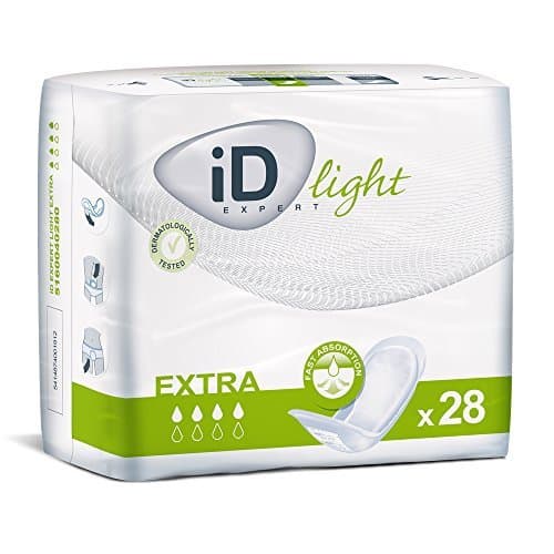 Euron Id Expert Light Extra (Formerly Euron Micro Extra Plus) Incontinence Pads (Anti Leak Cuffs) -(28 Pack) by Euron ID