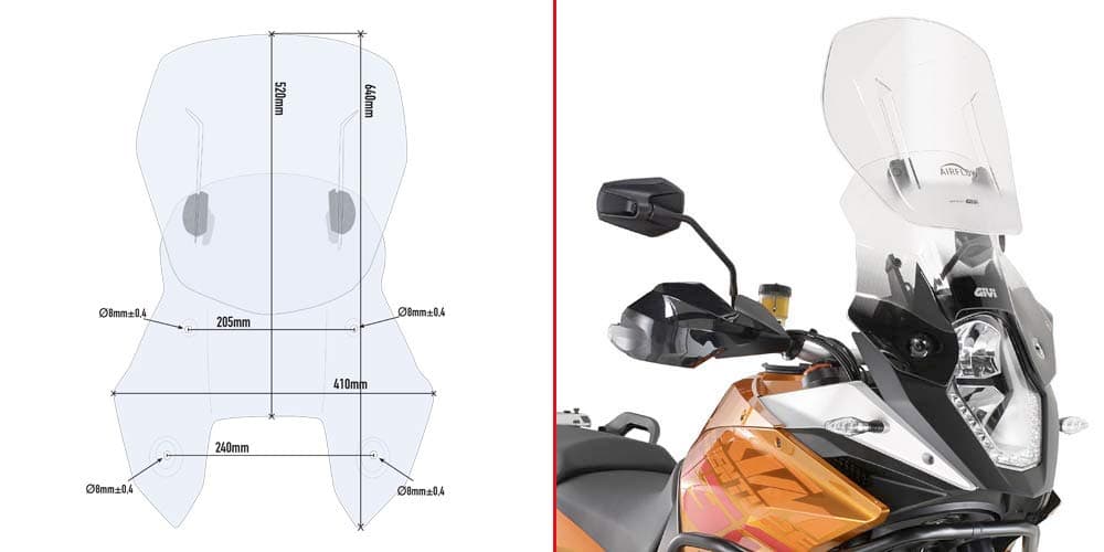 GIVI Cupolino Airflow specifico AF7703