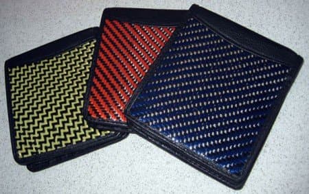 Carbon Fiber Wallet Bi-Fold Yellow