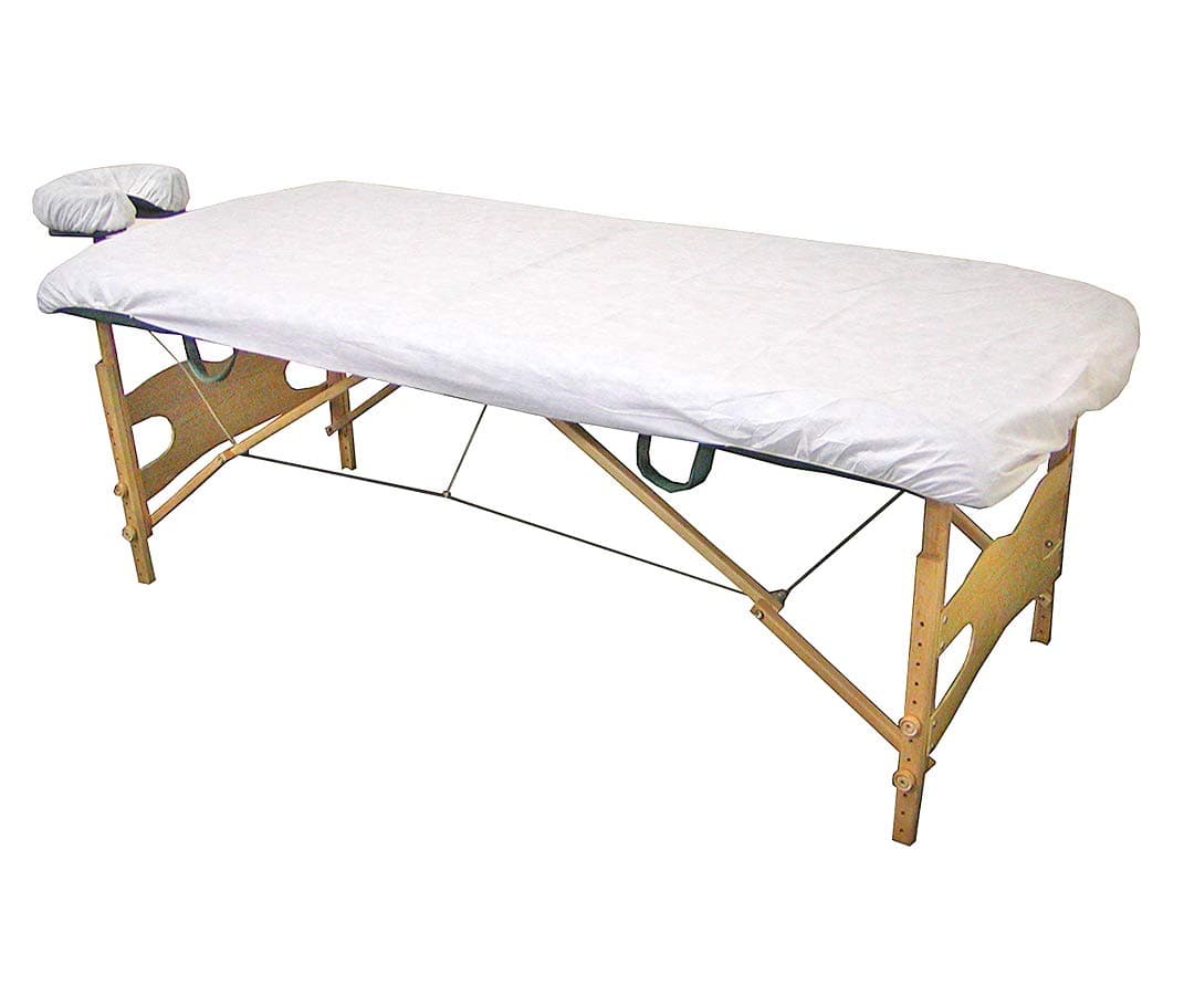 105 Pieces Disposable Massage Table Fitted Sheets Heavy Duty Elastic Bed Cover
