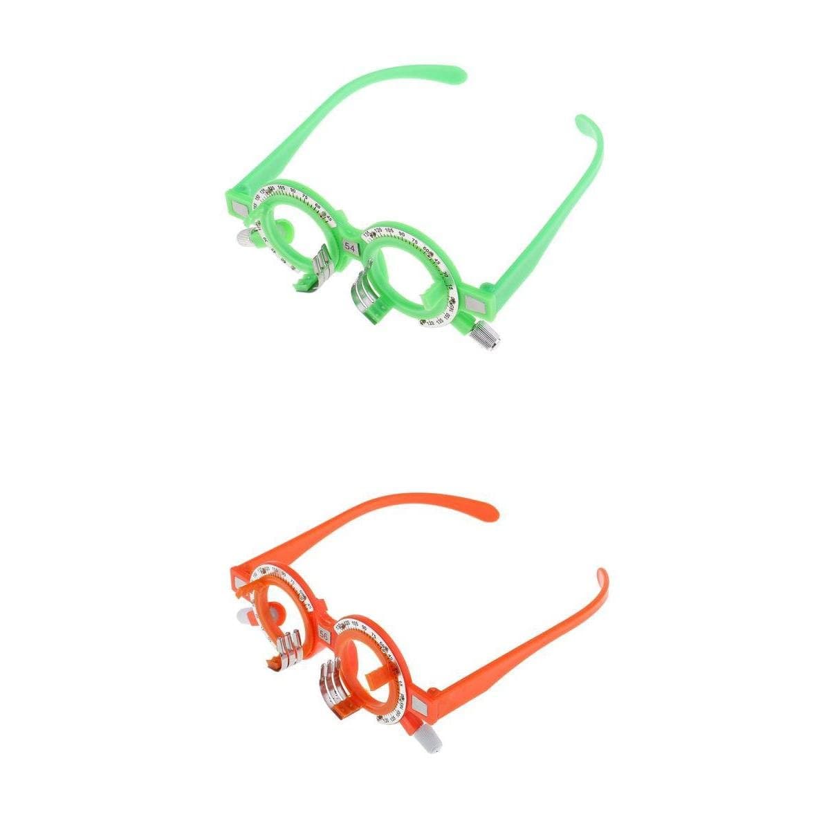 Set of 2 Quality Optical Trial Lens Frame Optometry Equip Eyeglass 56mm+54mm