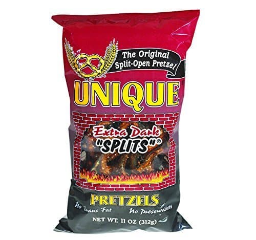 Unique Extra Dark Pretzel Splits, 11 Oz. Bag (One - 11 Oz. Bag) by Unique Pretzels