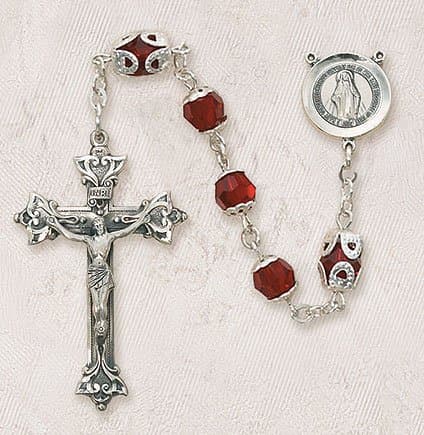 Swarovski Sterling Silver Rosary