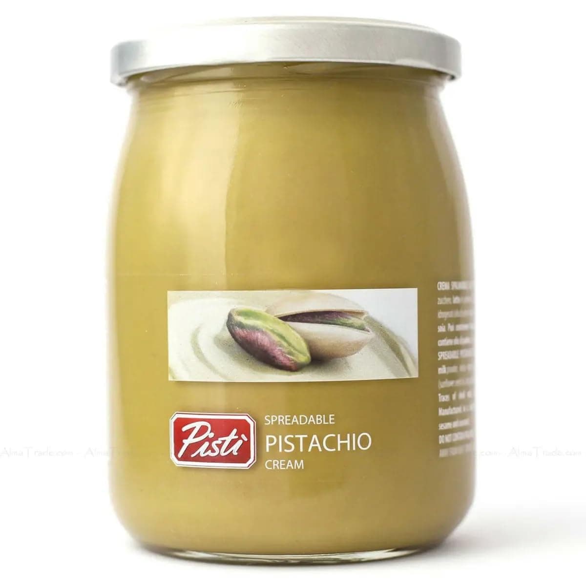 Pisti Spreadable Pistachio Cream Spread Bread Baking Paste Jar 600g