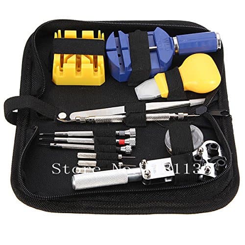 13Pcs Watch Repair Tool Kit Set Case Opener Link Spring Bar Remover Tweezer