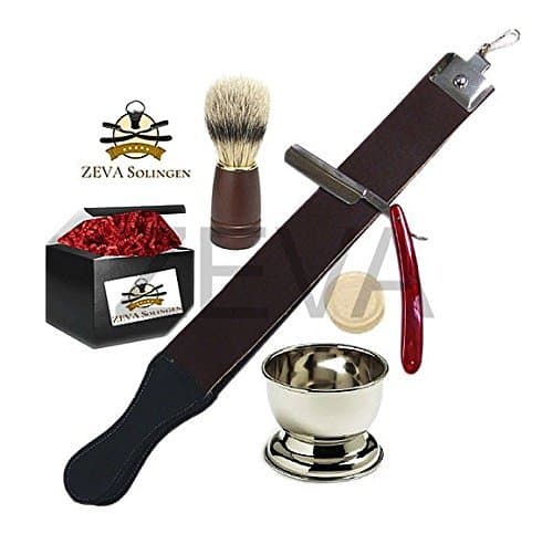 5 Pc Straight Razor Starter Shaving Set by ZEVA